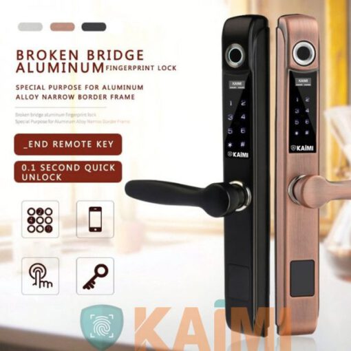 Khóa Cửa Nhôm CN101 Màu Đen - Ảnh 2