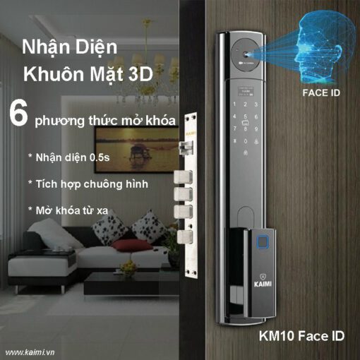 Khóa Vân Tay KM10 – FACE ID - Ảnh 3